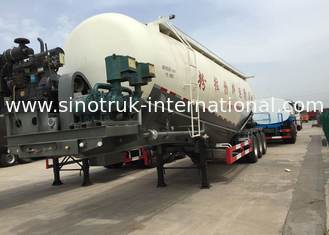 48.5cbm Mn Steel  Bulk Cement Tank Semi Trailer Truck ISO / 3C / BV / IFA / SGS