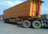 Op zwaar werk berekende side3-Assen 60 - 80 Ton de Semi van de Aanhangwagenstortplaats Vrachtwagensinotruk