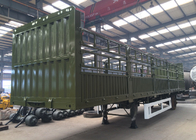 Flat-bed Semi Aanhangwagenvrachtwagen 3 Assen 30-60Tons 13m voor Ladingscontainer