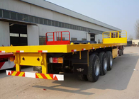 Flat-bed Semi Aanhangwagenvrachtwagen 3 Assen 30-60Tons 13m voor Ladingscontainer