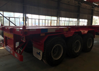 De Machines Hydraulische Flatbed Aanhangwagen 3 Assen 80 Ton 17m van de ladingsbouw