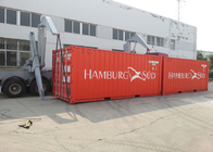 37 Ton van de Container Zijlader Vrachtwagen Opgezette Kraan 3 Vrachtwagen van de Assen de Semi Aanhangwagen