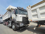 LHD 8×4 12 Wielen Witte HOWO Tipper Dump Truck High Horsepower 371HP