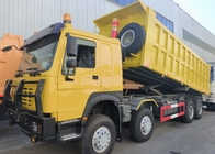 Sinotruk Howo Tipper Dump Truck 400hp 8 × 4 50-60Tons Lhd 12 Wielen Groot dienblad