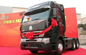 Flat Roof Cab Tractor Truck For Trailer , 6x4 Tractor Unit Trailer Head