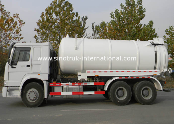 6X4 Vacuüm de Tankervrachtwagen van Euro2 290HPRoad/de Tanker van de Rioleringspomp/de Tankervrachtwagen van de Rioleringszuiging