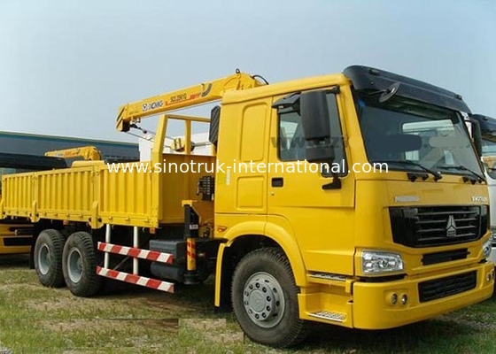 Hoge Prestaties het Ineenschuiven Boomvrachtwagen Opgezette Kraan 6X4 290HP 14.5m het Opheffen Hoogte