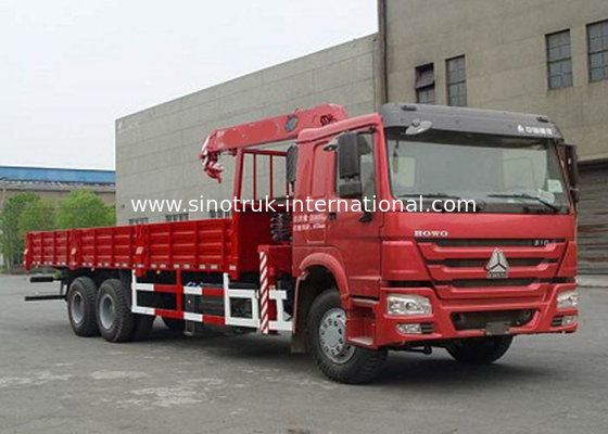 Hoge Prestaties het Ineenschuiven Boomvrachtwagen Opgezette Kraan 6X4 290HP 14.5m het Opheffen Hoogte