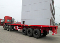 Flat-bed Semi Aanhangwagenvrachtwagen 3 Assen 30-60Tons 13m voor Containerlading