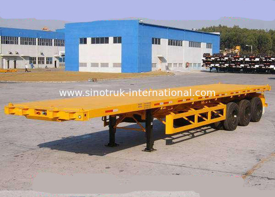 Flat-bed Semi Aanhangwagenvrachtwagen 3 Assen 50Tons 13m voor Containerlading