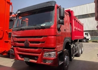 Vrachtwagen266hp LHD Type van de rode Kleurensinotruk HOWO 6x4 Stortplaats