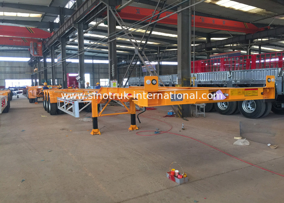 Het Polyurethaanverf van de mechanisch Materiaal Hydraulische Flatbed Aanhangwagen