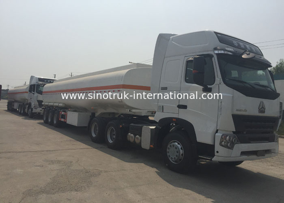 A7 Semi Aanhangwagenvrachtwagen 3 de Leveringsvrachtwagen van de AssenStookolie met 50000L - 65000L-Tank