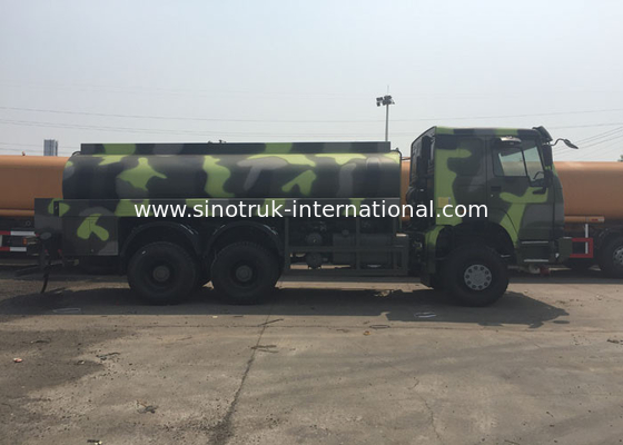 Vrachtwagen van de de Stookolietanker van LHD 6X6 de Militaire 16 - 25 CBM Euro 2 336 HP Hoge Capaciteit
