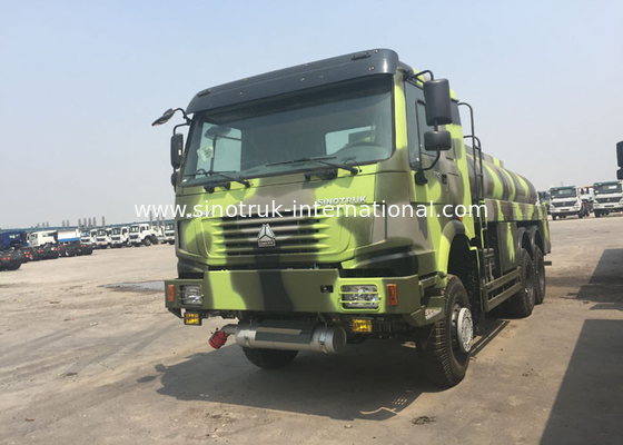 Vrachtwagen van de de Stookolietanker van LHD 6X6 de Militaire 16 - 25 CBM Euro 2 336 HP Hoge Capaciteit