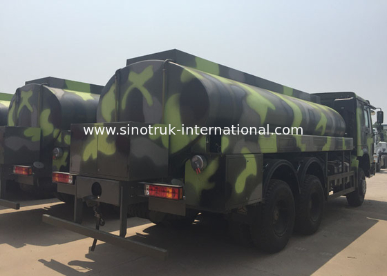 van de de Brandstoftanker van 336HP HOWO Militaire Vrachtwagen 16 - de Vrachtwagens van het de Ruwe olievervoer van 25CBM