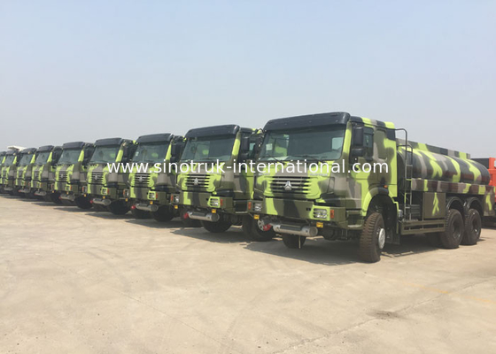van de de Brandstoftanker van 336HP HOWO Militaire Vrachtwagen 16 - de Vrachtwagens van het de Ruwe olievervoer van 25CBM