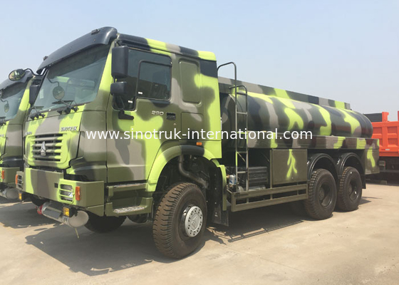 van de de Brandstoftanker van 336HP HOWO Militaire Vrachtwagen 16 - de Vrachtwagens van het de Ruwe olievervoer van 25CBM