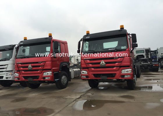 Witte/Rood/Groene de Stortplaatsvrachtwagen 336HP 6X4 RHD van Mijnbouwsinotruk Howo 30 Ton