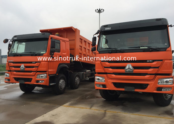 Lage de Stortplaatsvrachtwagen 371HP 8x4 RHD SINOTRUK HOWO van de Brandstofverbruik Efficiënte Kipper