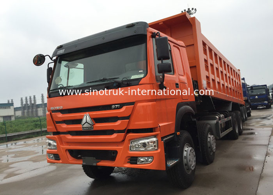 Lage de Stortplaatsvrachtwagen 371HP 8x4 RHD SINOTRUK HOWO van de Brandstofverbruik Efficiënte Kipper