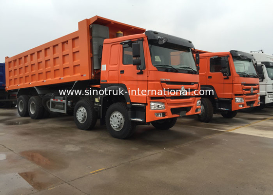 Lage de Stortplaatsvrachtwagen 371HP 8x4 RHD SINOTRUK HOWO van de Brandstofverbruik Efficiënte Kipper