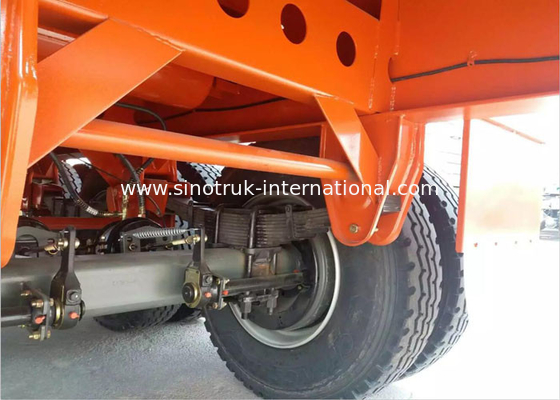 Flatbed Semi Aanhangwagenvrachtwagen 3 Assencontainer die Zware Materiaalaanhangwagen dragen