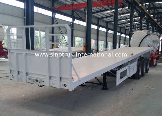 20ft/40ft Container Semi Flatbed Aanhangwagens 3 Assen 30 - 60 Ton 13m Lengte