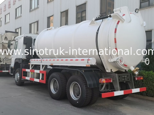 Van de de Zuigingsvrachtwagen van de vacuümpompriolering de Sceptische put Schoonmakende Vrachtwagen 18CBM LHD 336HP