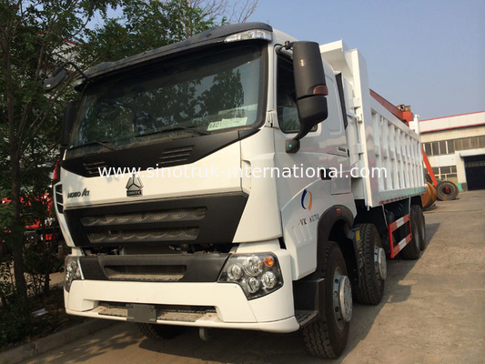 Witte Zware de Stortplaatsvrachtwagen van SINOTRUK HOWO A7 8X4 voor Mijnbouw ZZ3317N3867N1