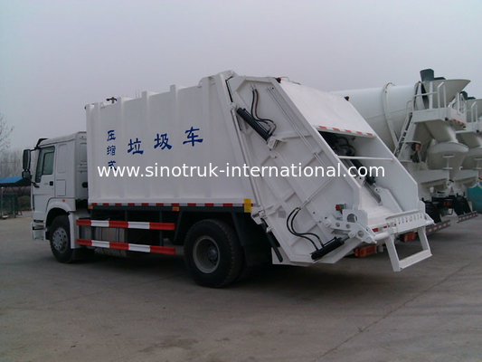 SINOTRUK samengeperste Vrachtwagens 15-16 CBM 290HP ZZ1167M4611 van de Afvalinzameling