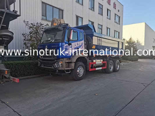 SINOTRUK HOWO Tipper Dump Truck 6 × 4 10 Wielen RHD 380 pk U Type 1 waarschuwingslicht