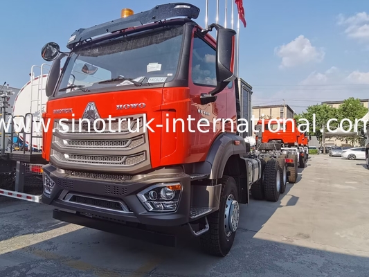 Sinotruk New Howo Tipper Dump Truck Chassis Weichai Motor 6 × 4 LHD Oranje Kleur