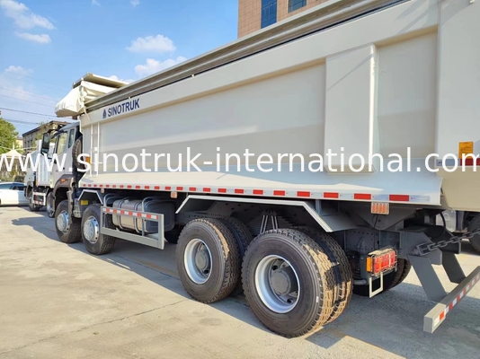 ZZ3317V386JB1R Hoog paardenvermogen, laag brandstofverbruik 380 pk Witte U-type HOWO tipper truck
