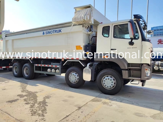 ZZ3317V386JB1R Hoog paardenvermogen, laag brandstofverbruik 380 pk Witte U-type HOWO tipper truck