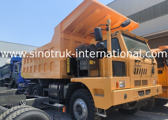 Sinotruk Howo Mining Tipper Dump Truck 90Tons 6 × 4 High Strength Steel Cargo Body