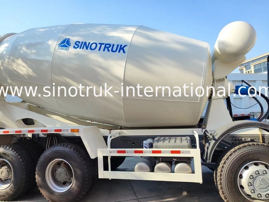 HOWO RHD 6*4 12CBM Witte Mixer Truck Hoge paardenkracht 380 pk Hoge efficiëntie Italiaanse mengtank