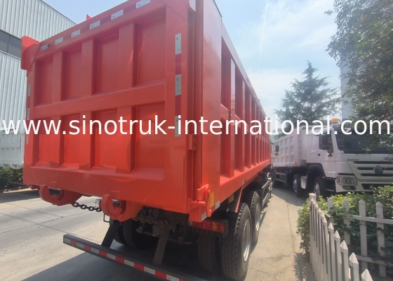 Sinotruk Howo Tipper Dump Truck 400HP 8 × 4 Rhd 12 Wielen Big Tray 7600mm