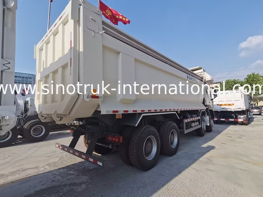 Sinotruk HOHAN Nieuwe HOWO 8X4 Dump Truck 380 pk 12 wielen Wit H77L ZZ3317V386JB1R U type