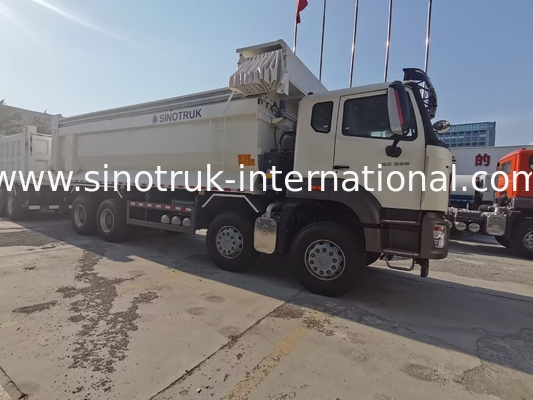 Sinotruk HOHAN Nieuwe HOWO 8X4 Dump Truck 380 pk 12 wielen Wit H77L ZZ3317V386JB1R U type