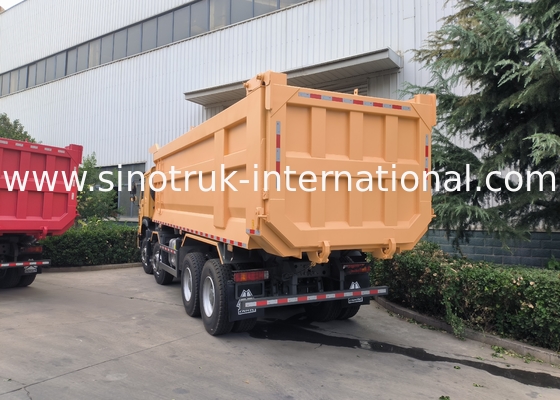 Sinotruk Howo Tipper Dump Truck 8 × 4 Lhd 12 Wielen U-vorm Tipper Body Euro 2
