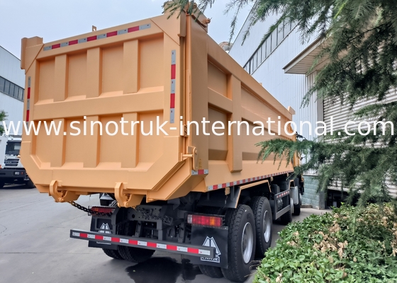 Sinotruk Howo Tipper Dump Truck 8 × 4 Lhd 12 Wielen U-vorm Tipper Body Euro 2