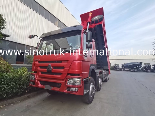 HOWO 12 wielen Sinotruk 8X4 dumptruck 400 pk voor mijnbouw LHD U type container
