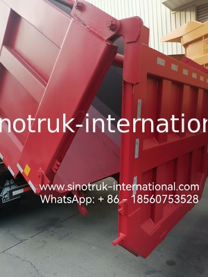 HOWO 12 wielen Sinotruk 8X4 dumptruck 400 pk voor mijnbouw LHD U type container