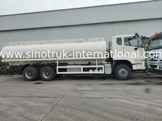 HOWO 25CBM 6*4 Olie Tank Truck 380 pk Sterk Paardenkracht Wit