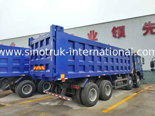 8X4 Blue Tipper Dump Truck 380 pk 12 wielen Wit H77L ZZ3317V3567B1 U-type