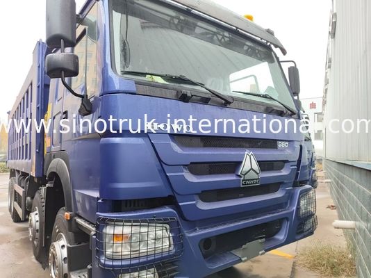 8X4 Blue Tipper Dump Truck 380 pk 12 wielen Wit H77L ZZ3317V3567B1 U-type