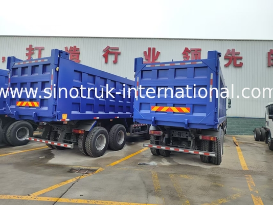 8X4 Blue Tipper Dump Truck 380 pk 12 wielen Wit H77L ZZ3317V3567B1 U-type