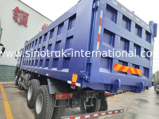 8X4 Blue Tipper Dump Truck 380 pk 12 wielen Wit H77L ZZ3317V3567B1 U-type