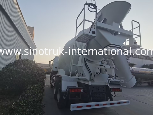 Sinotruk Howo Betonmixer Truck 380HP 6-10CBM 6 X 4 Euro 2 Menginstallatie RHD